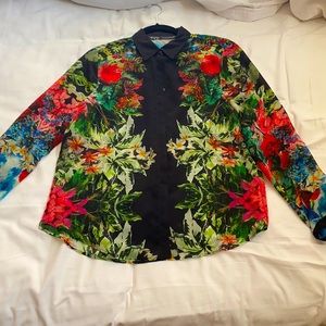 Zara floral sheer Blouse size M